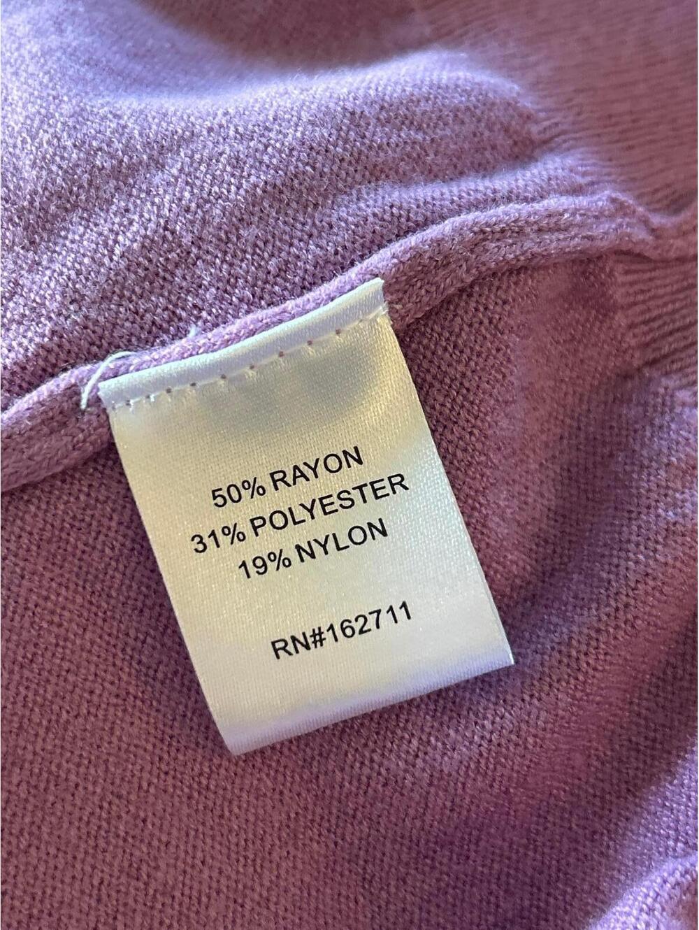 NWOT Love Ellie Womens Sweater 3X Purple Criss Cross Back Knit Pullover Cottage - Picture 5 of 5